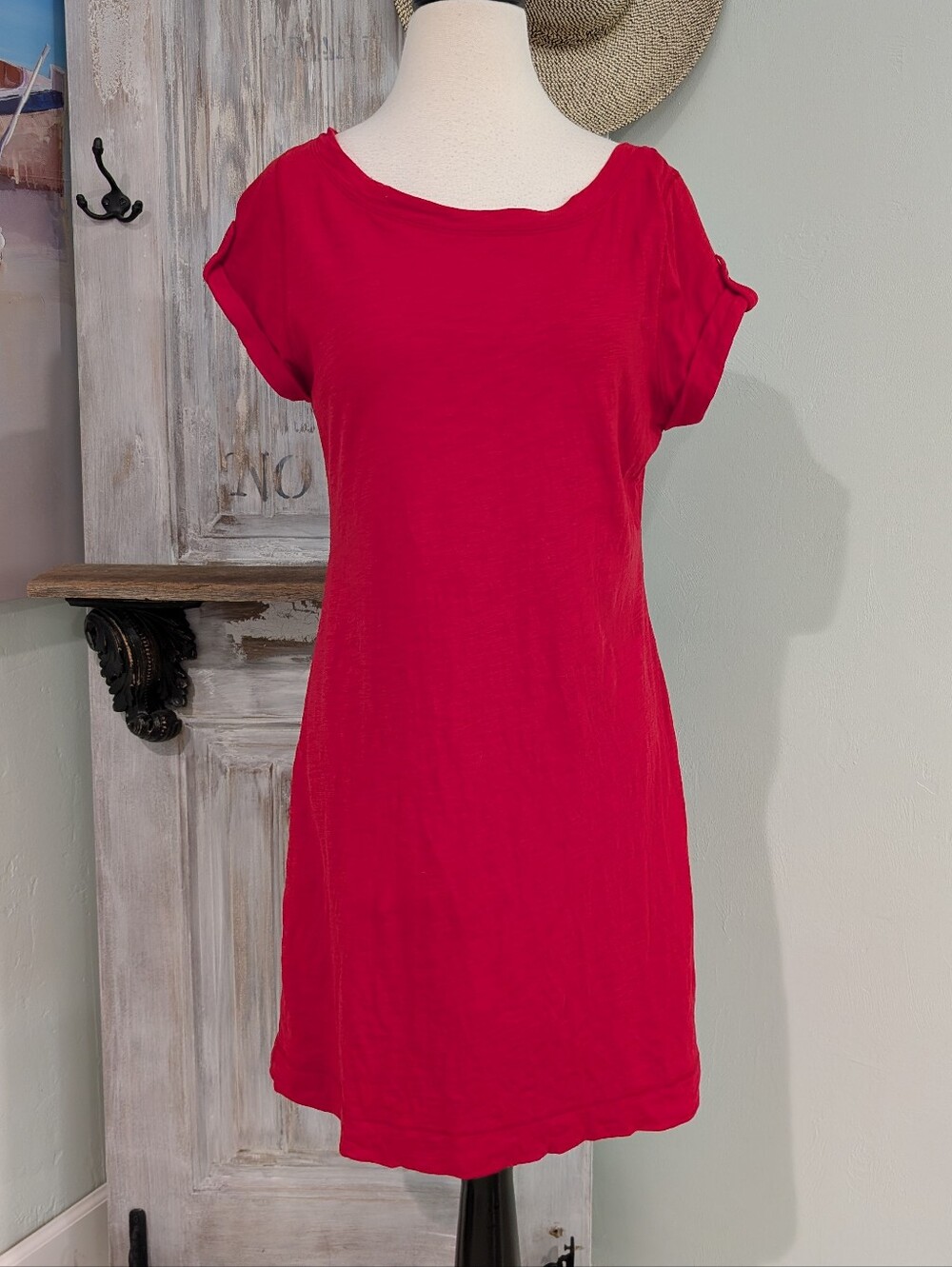 Banana Republic Red Shirt Dress